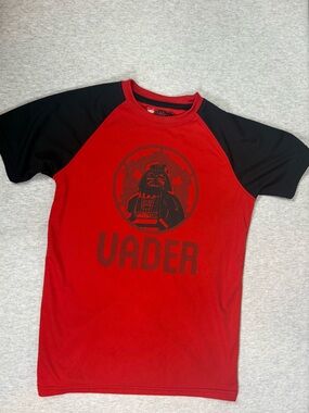LEGO x Star Wars Darth Vader Graphic Raglan T-Shirt Red/Black- Boys Small